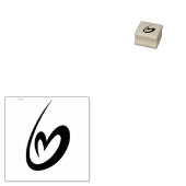 Herz Gummistempel (Stempel)