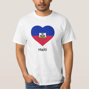 Herz - Haitifische Flagge T-Shirt