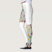 Herz halb bedruckte Leggings (Links)