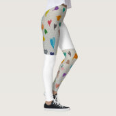 Herz halb bedruckte Leggings (Rechts)
