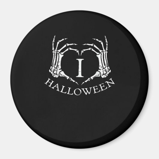 Herz Halloween Skeleton Hand Kostüme Männer Frauen Magnet (Vorne)