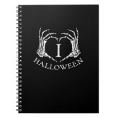 Herz Halloween Skeleton Hand Kostüme Männer Frauen Notizblock (Vorderseite)