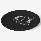 Herz Halloween Skeleton Hand Kostüme Männer Frauen Pappteller (Schrägansicht)