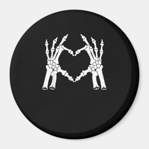 Herz - Halloween Skeleton Hand Magnet