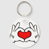Herz Hand  Schlüsselanhänger (Rückseite)
