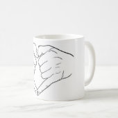 Herz Hand Tasse (VorderseiteRechts)
