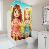 Herz-Hände Duschvorhang (Beispiel)