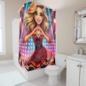 Herz-Hände Duschvorhang (Beispiel)