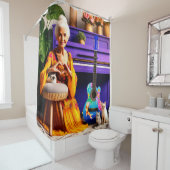 Herz-Hände Duschvorhang (Beispiel)