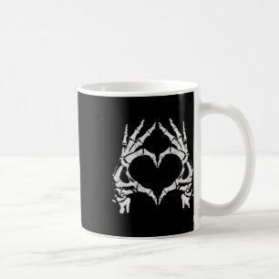 Herz Hände - Halloween - Skelettfächer Herzenslied Kaffeetasse