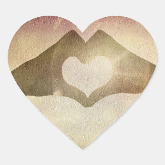 Herz-Hände Herz-Aufkleber