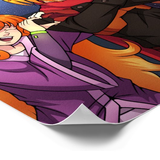 Herz-Hände Poster (Ecke)