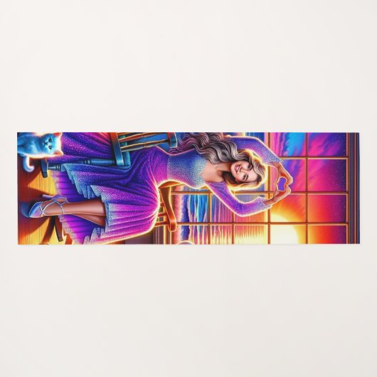 Herz-Hände Yogamatte (Rückseite (Horizontal))