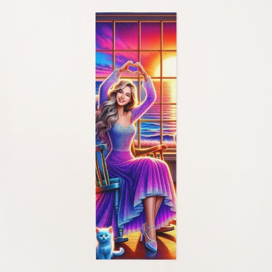 Herz-Hände Yogamatte (Vorderseite)