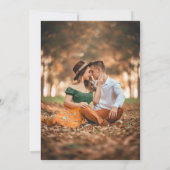 Herz & Handschrift Wir sind Verlobtes Foto Einladung (Rückseite)