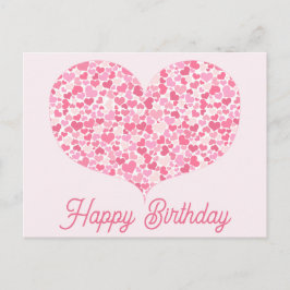 Herz | Happy Birthday Postcard Postkarte