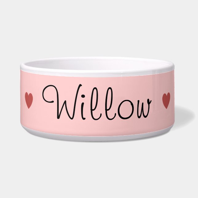 Herz-Haustier-Schüssel Napf (Vorderseite)