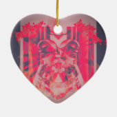 Herz Heart Cœur Cuore digital art digitale Kunst Keramik Ornament (Hinten)