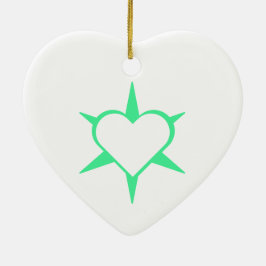 Herz Heart Cœur Cuore Star Starlet Sternchen Stern Keramik Ornament