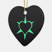 Herz Heart Cœur Cuore Star Starlet Sternchen Stern Keramik Ornament (Links)