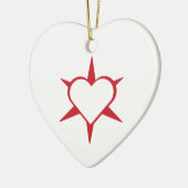 Herz Heart Cœur Cuore Star Starlet Sternchen Stern Keramik Ornament (Links)