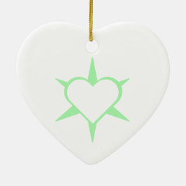 Herz Heart Cœur Cuore Star Starlet Sternchen Stern Keramik Ornament
