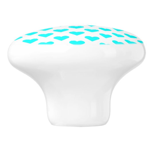 Herz ♥ Heart ♥ Herzen ♥ Hearts Keramikknauf (Seitenansicht)