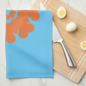 Herz ♥ Heart ♥ Herzen ♥ Hearts retro 70ies 70er Geschirrtuch (Viertel Falte)