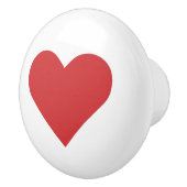 Herz ♥ Heart ♥ Herzen ♥ Hearts retro Keramikknauf (Rechts)