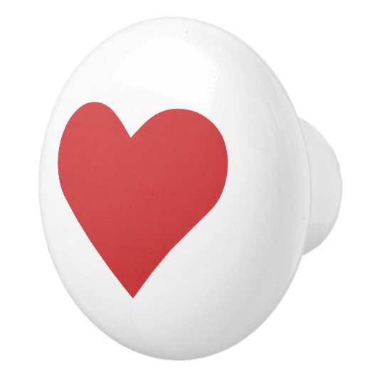 Herz ♥ Heart ♥ Herzen ♥ Hearts retro Keramikknauf (Rechts)