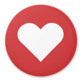 Herz ♥ Heart ♥ Herzen ♥ Hearts retro Keramikknauf
