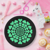 Herz ♥ Heart ♥ Herzen ♥ Hearts retro Pappteller (Party)