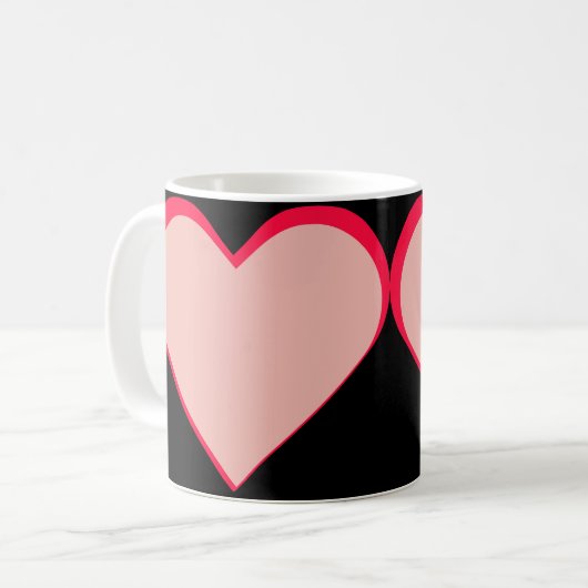 Herz ♥ Heart Kaffeetasse (Vorderseite Links)