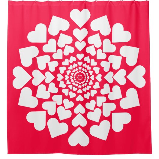 Herz ♥ Heart Sun Duschvorhang (Vorderseite)