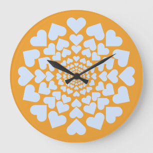 Herz ♥ Heart Sun Große Wanduhr