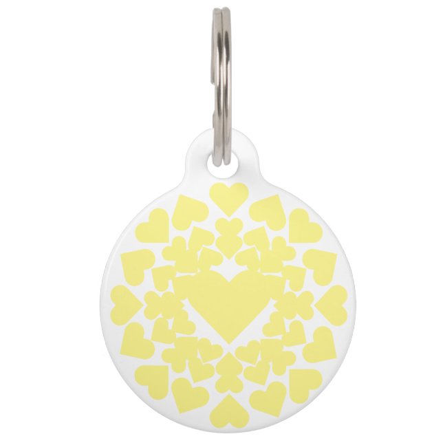 Herz ♥ Heart Sun Haustiermarke (Vorderseite)