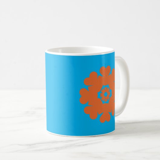 Herz ♥ Heart – Sun Star flower Kaffeetasse (VorderseiteRechts)
