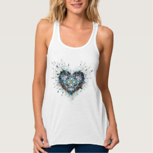 Herz Heilige Geometrie Herz Design  Tank Top