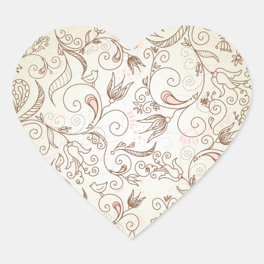 Herz Herz-Aufkleber (Vorderseite)