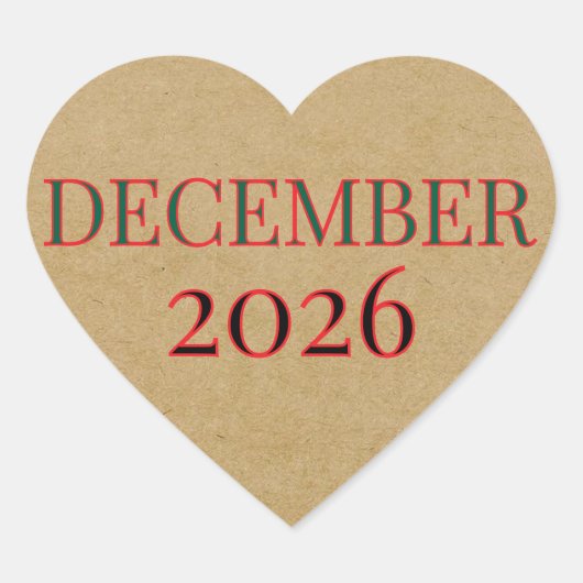 HERZ Herz-Aufkleber (Vorderseite)