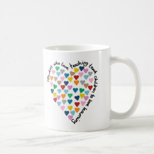 Herz-Herz-Lehrer Kaffeetasse
