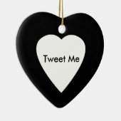 Herz Herz-Tweeten an Keramikornament (Rechts)