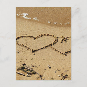 Herz Herzen Liebe individuell Jubiläen Postkarte
