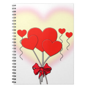 Herz Herzen Liebe romantisch individuell anpassen Notizblock