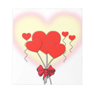 Herz Herzen Liebe romantisch individuell anpassen Notizblock