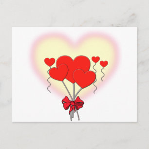 Herz Herzen Liebe romantisch individuell anpassen Postkarte