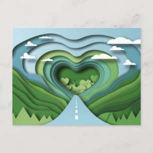 Herz Highway Postcard Postkarte
