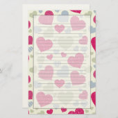 Herz-Hintergrund Briefpapier (Vorne/Hinten)