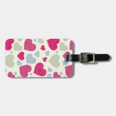 Herz-Hintergrund Gepäckanhänger (Vorderseite horizontal)