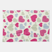 Herz-Hintergrund Geschirrtuch (Horizontal)
